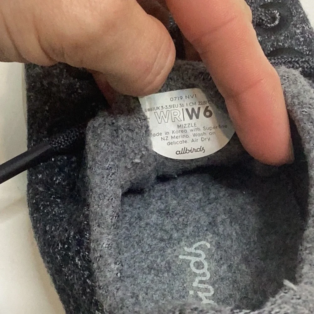 Allbirds Mizzle Charcoal Wool‎ Runners 6
